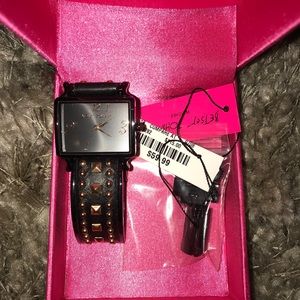 Betsey Johnson studded watch